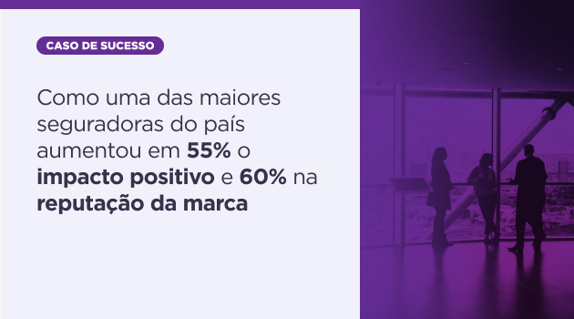 Como uma das maiores seguradoras do país aumentou em 55% o impacto positivo e 60% na reputação da marca