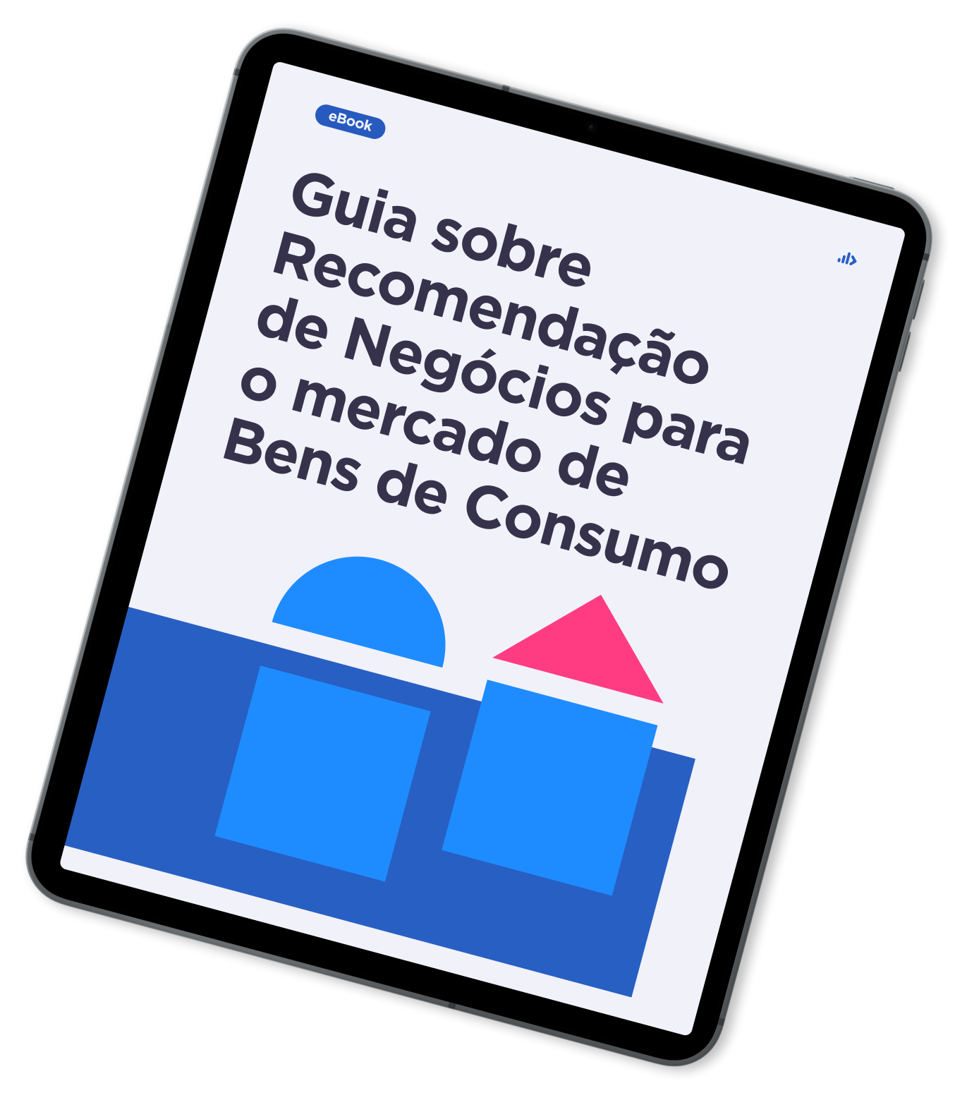 Mockup LP Ebook - guia sobre recomendacao de negócios para bens de consumo
